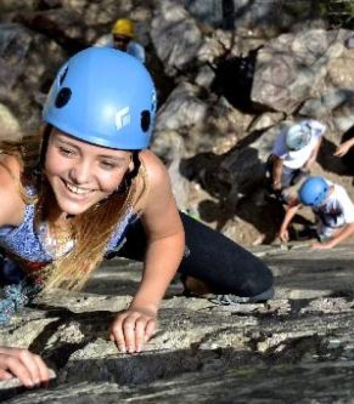 Mountaineering-and-Stone-Climbing YEP2.jpg YEP2 and YEP3: Carrley Smith, a 7th grader at Casey Middle School, on Simple Simon Slab (5.6) in Eldorado Canyon. This was her first outdoor rock climb and, judging by her enthusiasm, certainly not her last. Photo: Chris Weidner